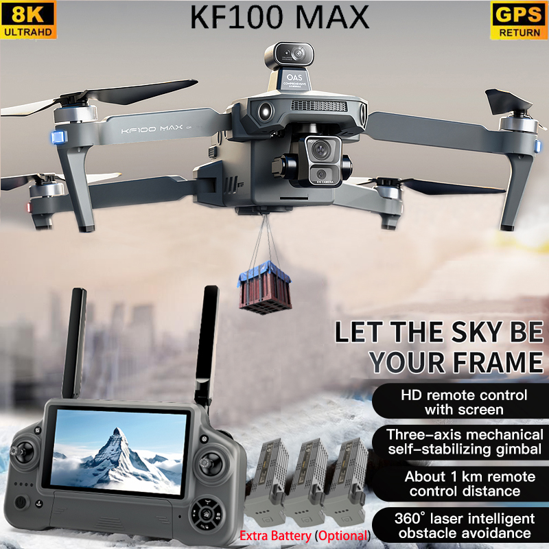 KF100 MAX GPS Drone 4K Camera  - Drone Gimbal Brushless review and price