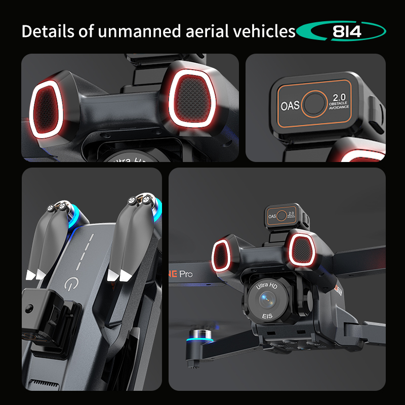 814 drone profissional 4K HD C - Drone Gimbal Brushless review and price