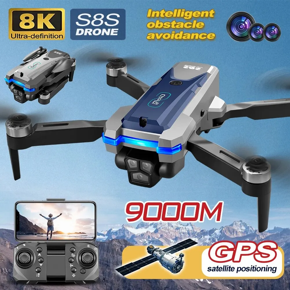 S8S GPS Drone 5G Wifi 8K HD Du - Drone Gimbal Brushless review and price